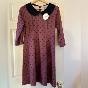 Lindy Bop Black Swan Dress Size 14, NWT